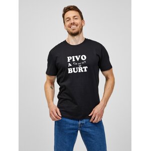 ZOOT Original Černé pánské tričko ZOOT.Original PIVO a (je mi to) BUŘT