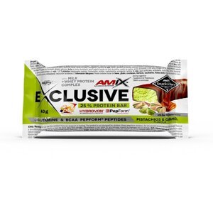 AMIX Exclusive Protein Bar, Pistachios Caramel, 40g