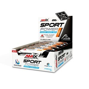 AMIX Sport Power Energy Snack Bar s kofeinem, Blood Orange, 20x45g