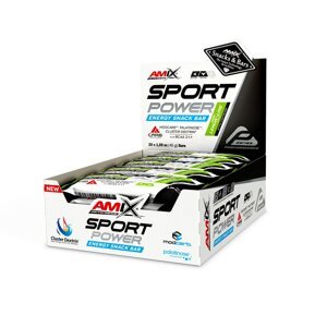 AMIX Sport Power Energy Snack Bar s kofeinem, Lemon-Lime, 20x45g