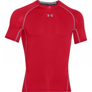 Under Armour Pánské tričko HeatGear SS Compression Shirt, L, červená