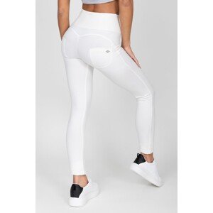 Hugz Jeans - White - Jeggings - High Waist, XS, bílá