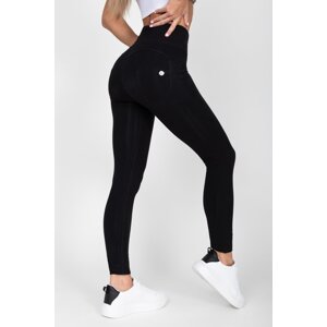 Hugz Jeans - Black - Jeggings - High Waist, XL, černá