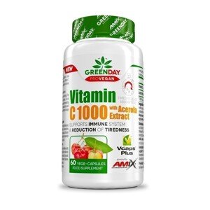 AMIX ProVegan Vitamin C 1000 s extraktem z aceroly, 60cps