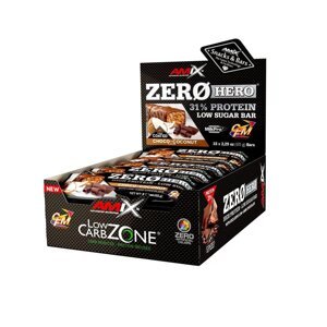 AMIX Zero Hero 31% Protein Bar, Chocolate-Coconut, 15x65g