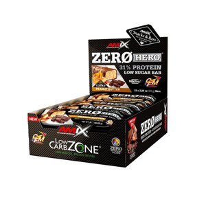 AMIX Zero Hero 31% Protein Bar, Peanut-Butter-Cake, 15x65g
