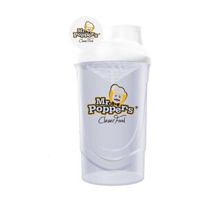 AMIX Shaker Mr.Poppers 700ml, bílá