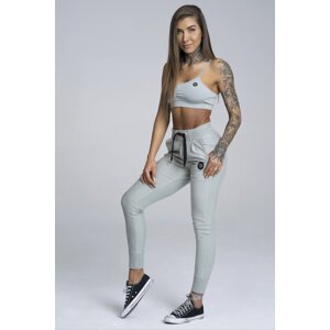 Gym Glamour Tepláky Boyfriend Grey, S, šedá