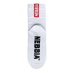 Nebbia “EXTRA MILE” crew ponožky 103, bílá, 43-46