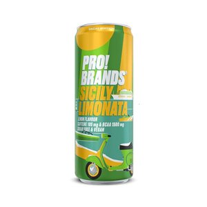 Pro!Brands BCAA Drink 330ml Sicily Lemonata, 24x330ml, Sicily Lemonata
