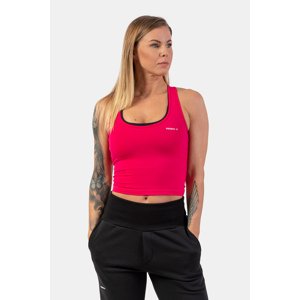 Nebbia Sportovní slim-fit crop tílko 422, M, růžová